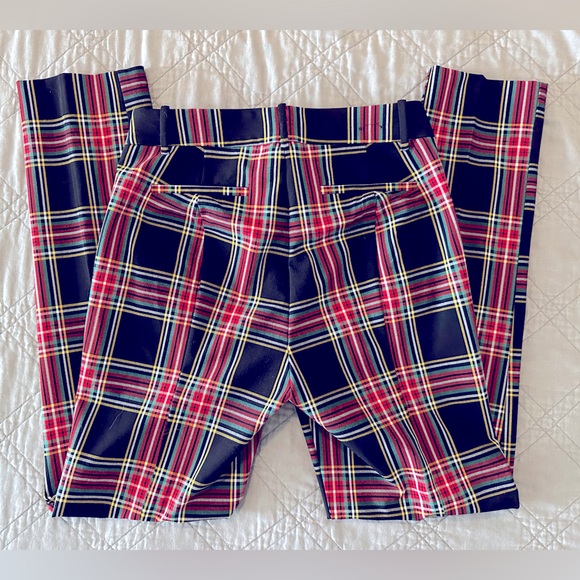 J.Crew Ruby Full-Length Tartan Plaid Pant 4 - Picture 3 of 5